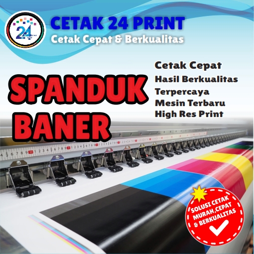Kami menyediakan layanan cetak spanduk berkualitas tinggi menggunakan mesin cetak terbaik di kelasnya, menghasilkan warna tajam, detail jelas, dan daya tahan maksimal untuk kebutuhan promosi Anda. Dengan dukungan teknologi printing modern, kami mampu mencetak berbagai ukuran spanduk untuk kebutuhan event, promosi toko, kampanye, atau branding dengan hasil profesional dan waktu pengerjaan super cepat. ✅ Layanan 24 jam nonstop ✅ Harga kompetitif & bersahabat ✅ Proses cepat ✅ Tersedia berbagai jenis bahan spanduk (Flexi China, Korea, dll.) Butuh spanduk cepat dan hasil maksimal? Kami siap membantu Anda kapan saja — siang atau malam!​